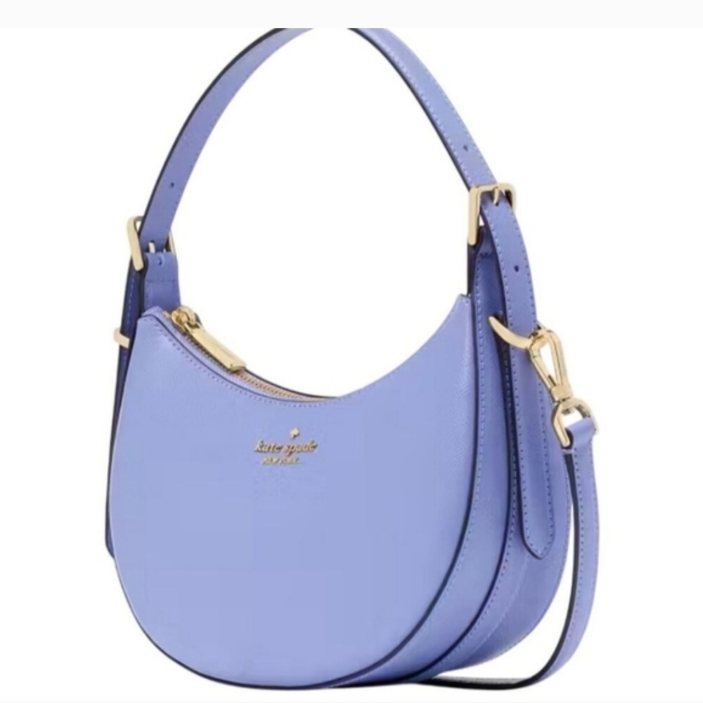 Kate Spade Madison Saffiano Leather Blue Crescent Shoulder/Crossbody Bag NWOT - Picture 12 of 12